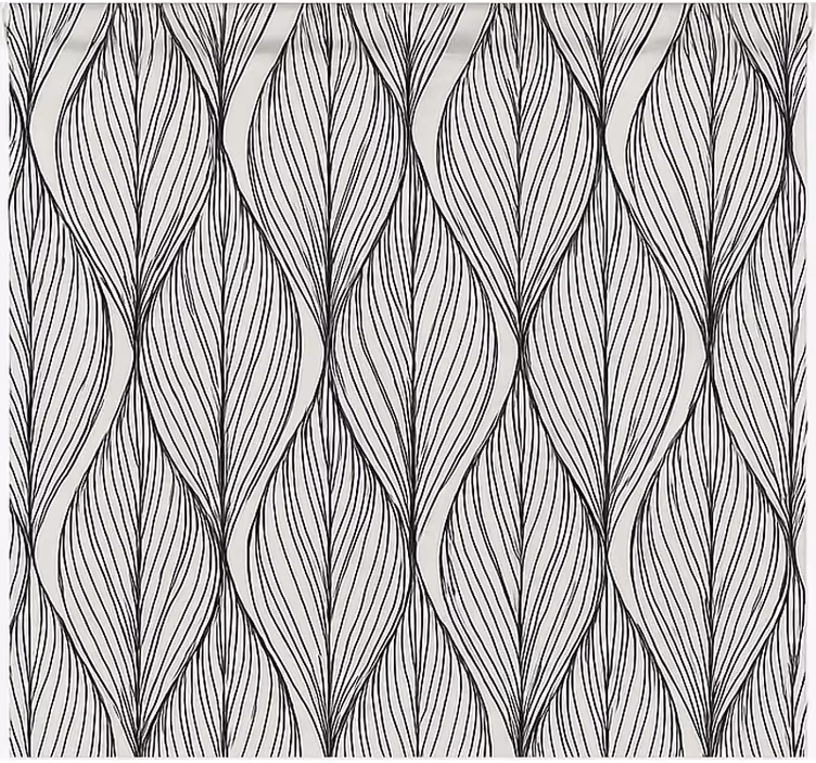 Geometric grey leaves blind kitchen - TenStickers