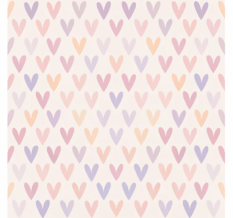 Pastel Heart Pattern blind teens - TenStickers