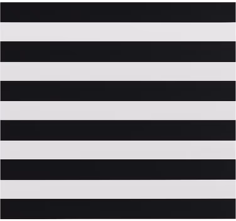 Black and transparent stripped  dining room blind - TenStickers
