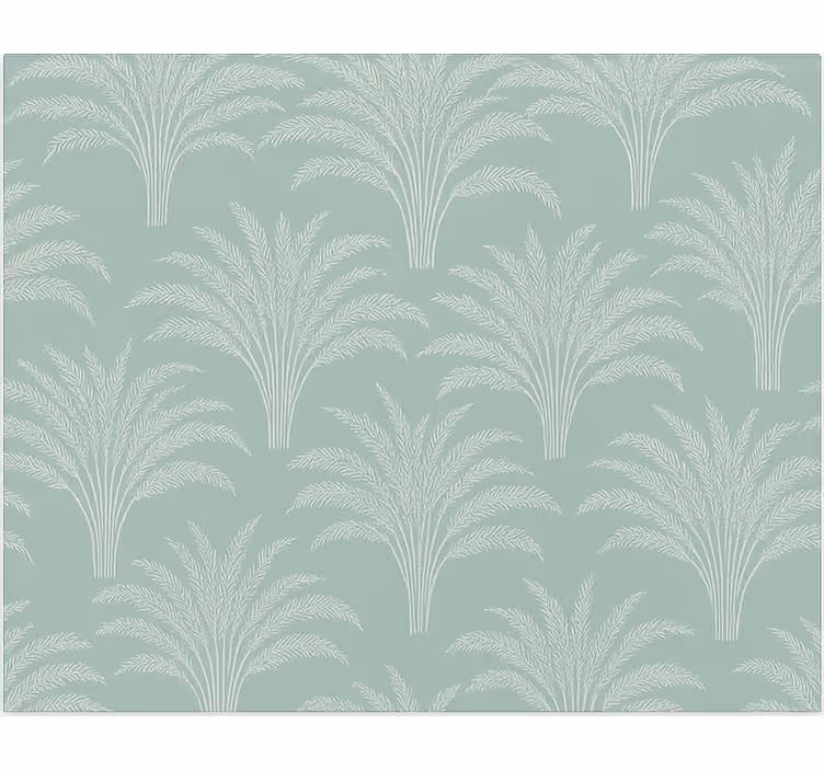 Green wheat leaves print dining room blind - TenStickers