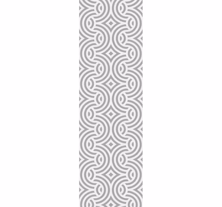 Dining room blind with geometric spiral design - TenStickers
