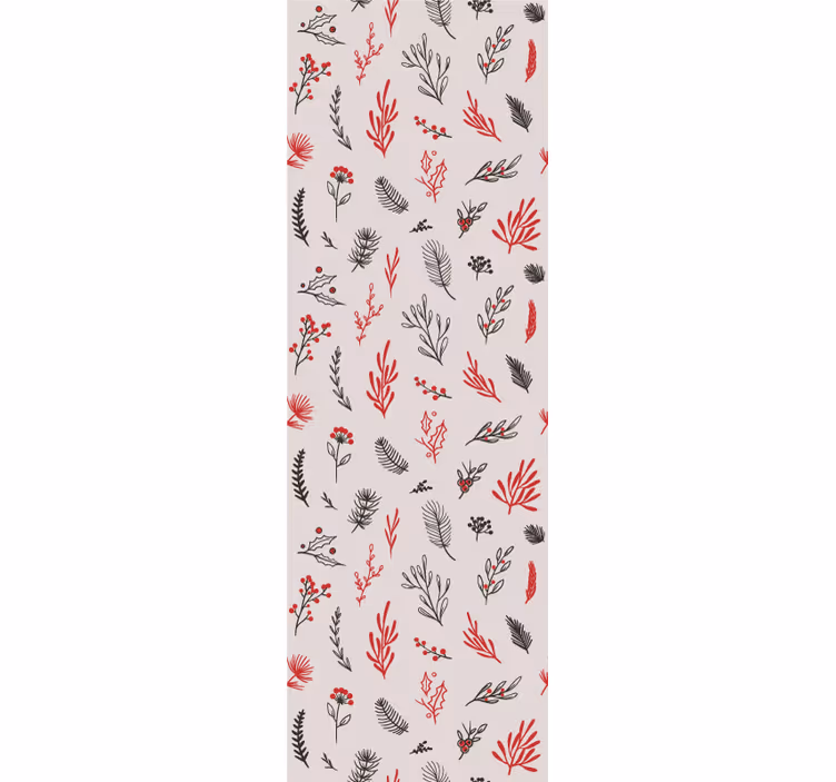 Blind kitchen with pink botanical designs - TenStickers