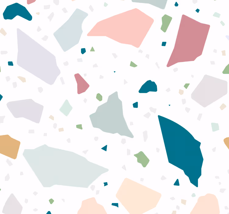 Blind kitchen colorful geometric terrazzo - TenStickers