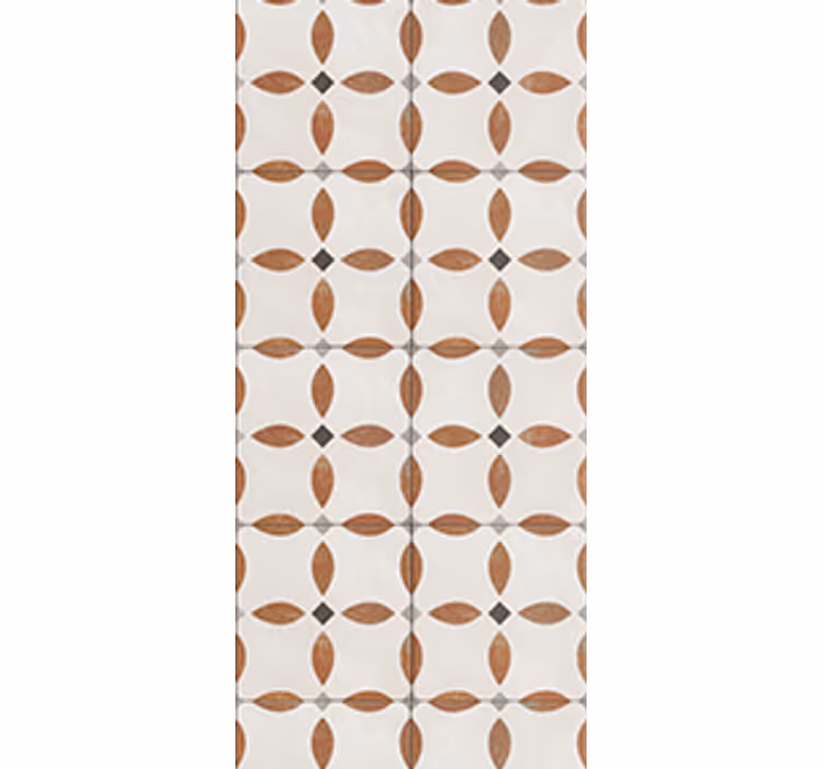 Blind kitchen with beige geometric texture - TenStickers