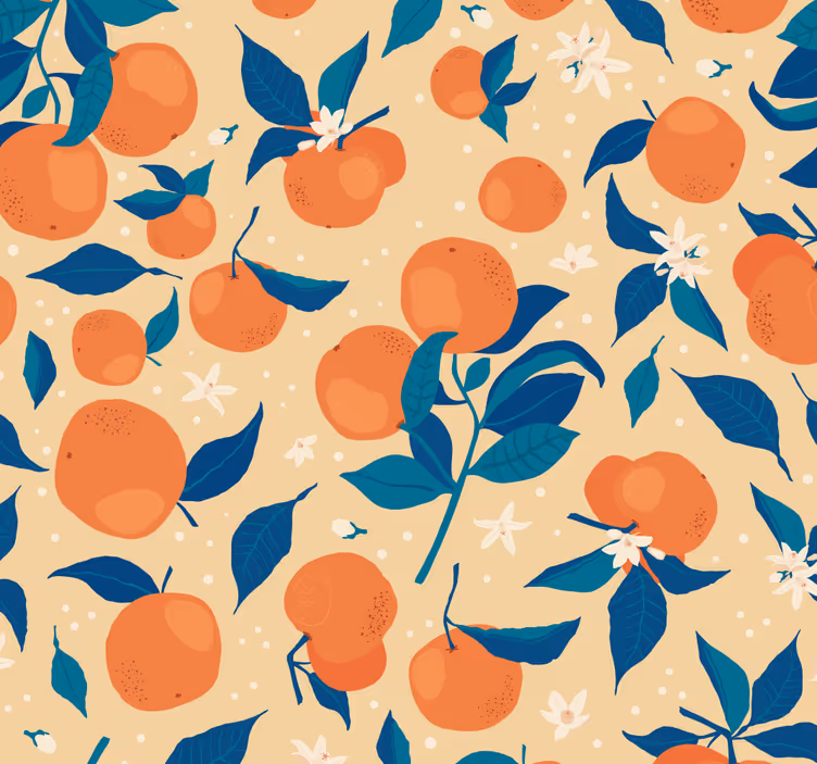 Blind kitchen orange blossom - TenStickers