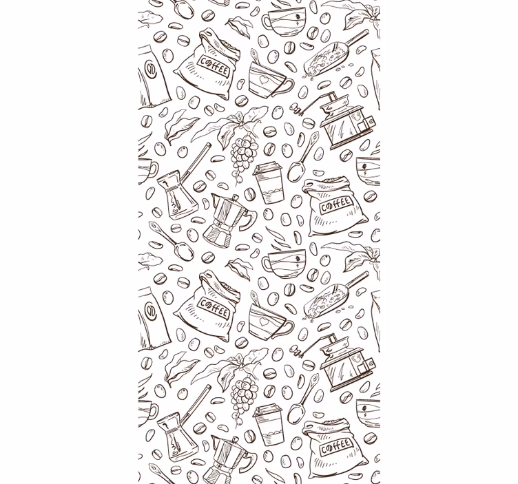 Blind kitchen coffee-themed collection - TenStickers