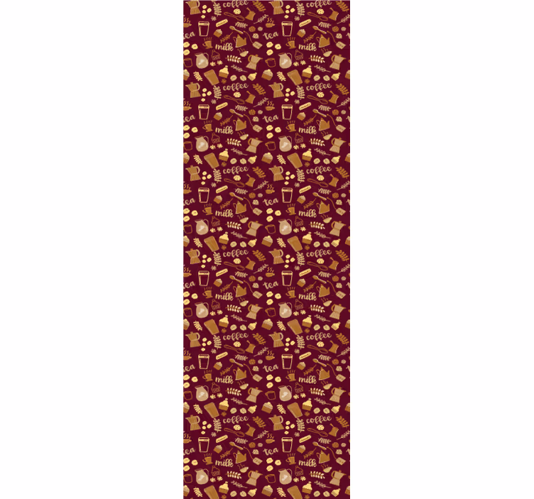 Blind kitchen beverage pattern - TenStickers