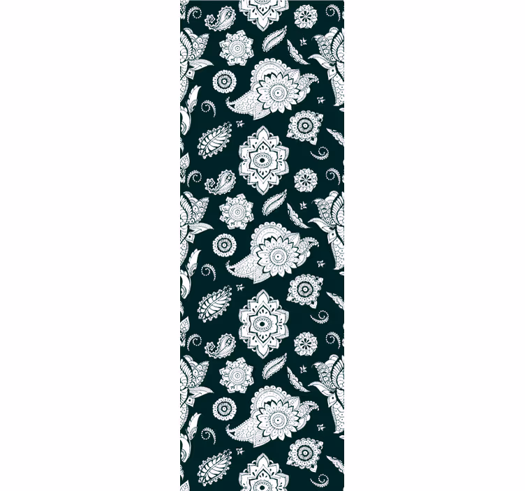 Blind kitchen floral tile design - TenStickers
