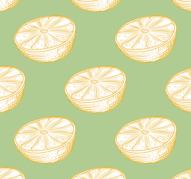 Blind kitchen ornamental citrus design - TenStickers