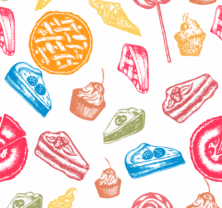 Blind kitchen sweet treats design - TenStickers