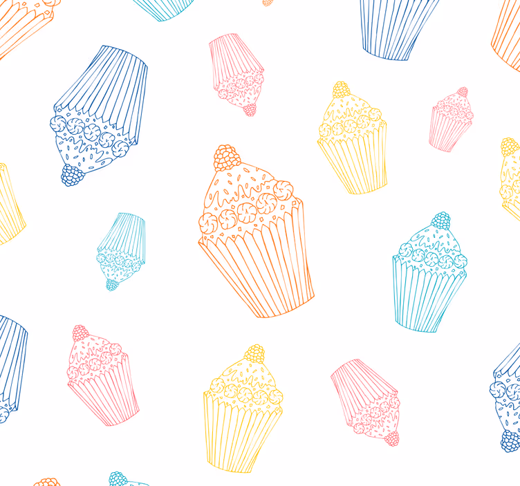 Blind kitchen cupcake designs - TenStickers