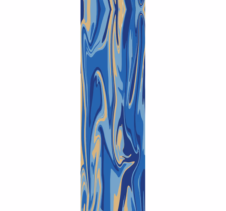 Blind kitchen blue golden marble - TenStickers