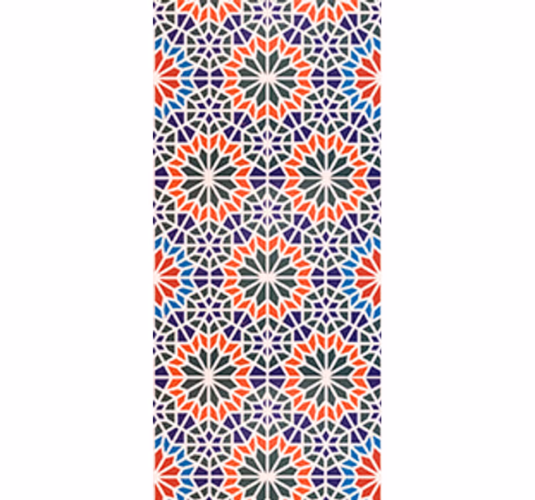 Blind kitchen vibrant colorful tiles - TenStickers