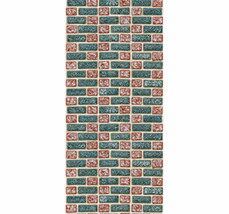 Blind kitchen simple brick tiles - TenStickers