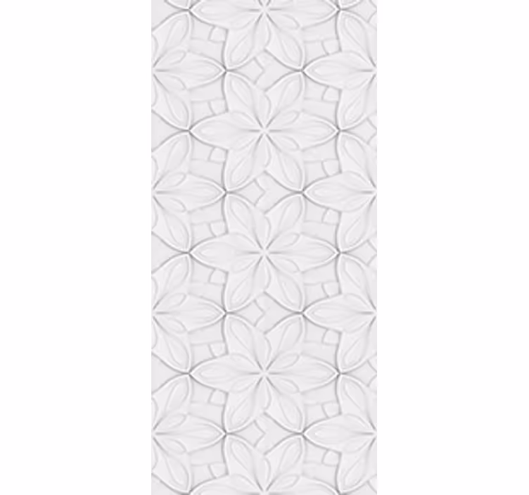 Blind kitchen minimalistic hexagon floral tiles - TenStickers