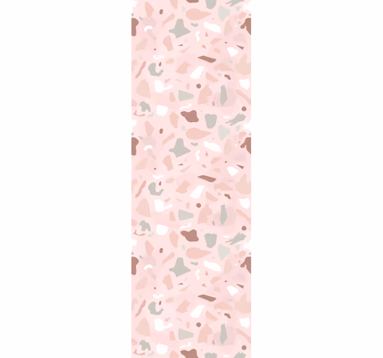 Blind kitchen pink shades terrazzo pattern - TenStickers