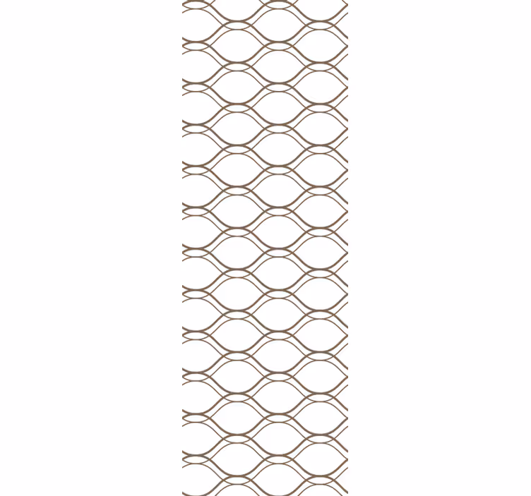 Blind kitchen brown wavy geometric design - TenStickers