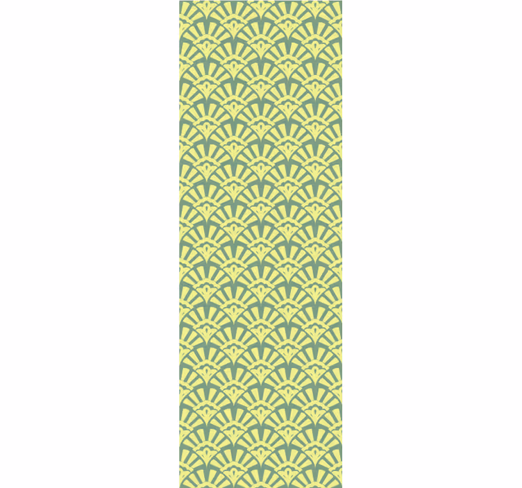 Blind kitchen lemon yellow 70s pattern - TenStickers