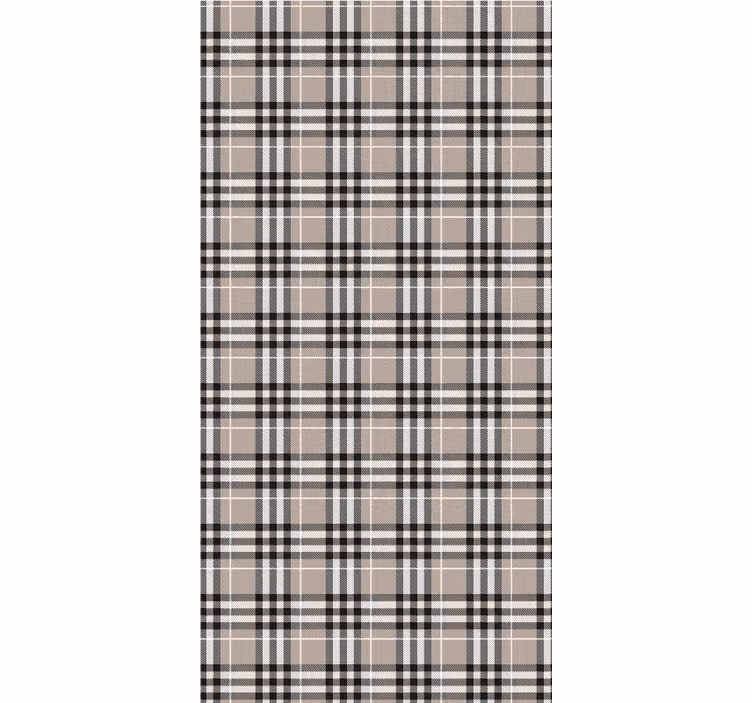 Blind kitchen traditional scottish grey tartan pattern - TenStickers