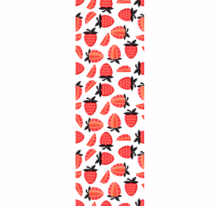 Blind kitchen realistic red strawberry design - TenStickers