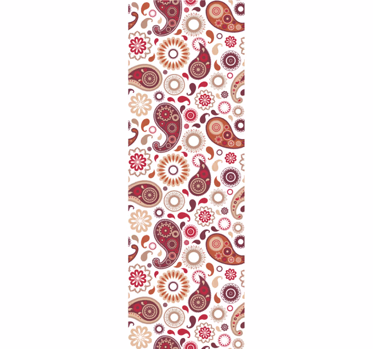 Blind kitchen white paisley design - TenStickers