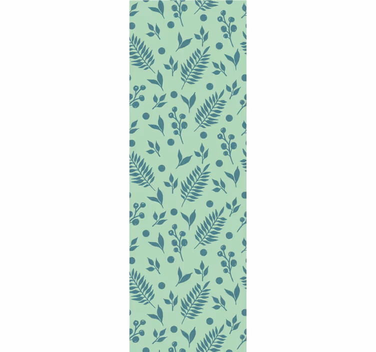 Blind kitchen green leaves on green - TenStickers