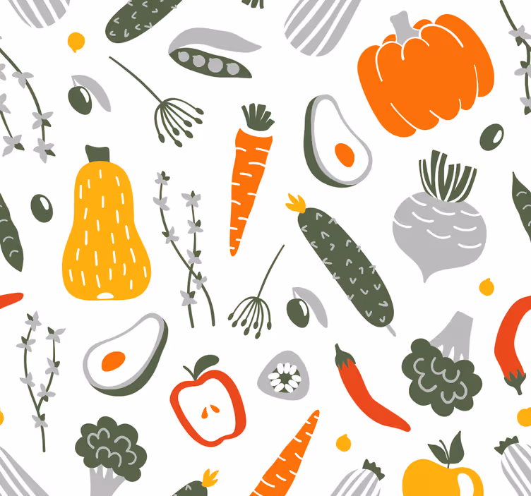 Blind kitchen fruit and vegetable collection - TenStickers