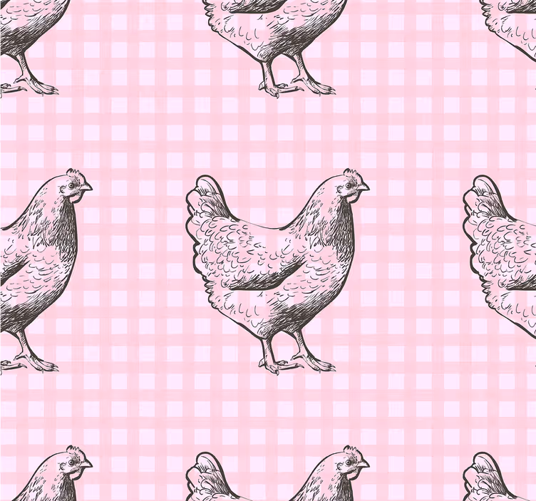 Blind kitchen hen patterned decor - TenStickers
