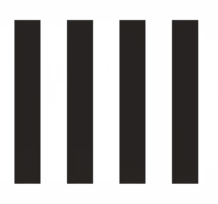 Blind kitchen black and white stripes - TenStickers