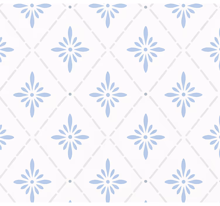 Blind kitchen blue diamond tiles - TenStickers