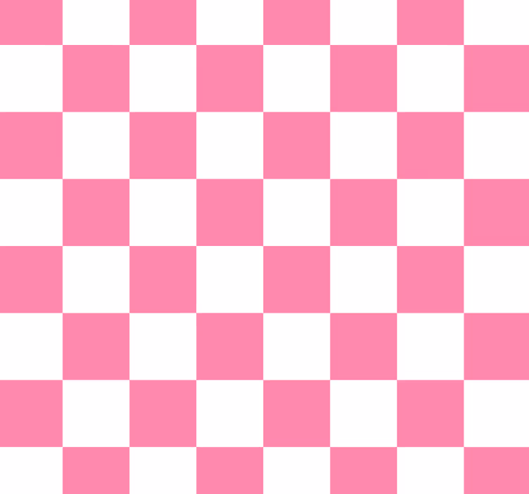 Blind kitchen in pink checkered pattern - TenStickers