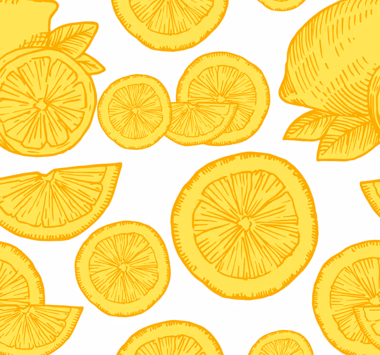 Blind kitchen orange and lemon design - TenStickers