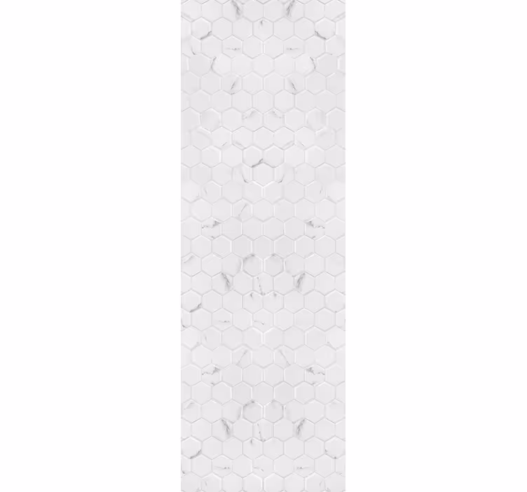Blind kitchen elegant grey hexagon tiles - TenStickers
