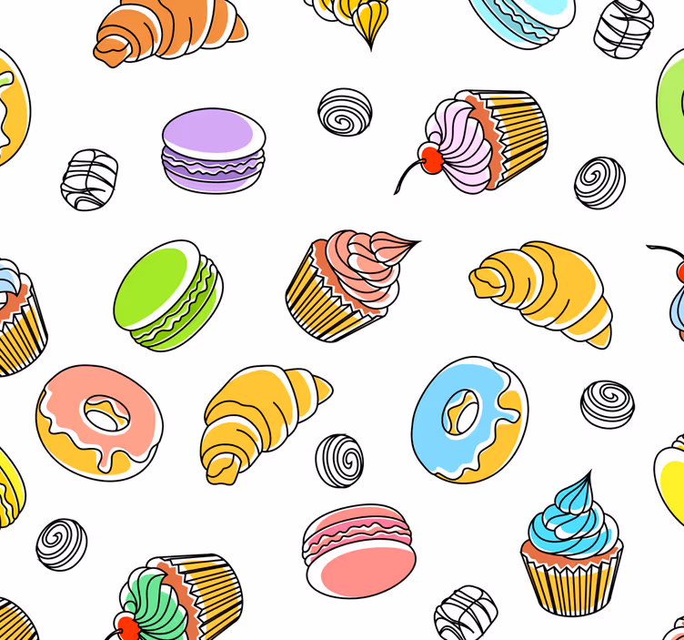 Blind kitchen tasty pastries - TenStickers