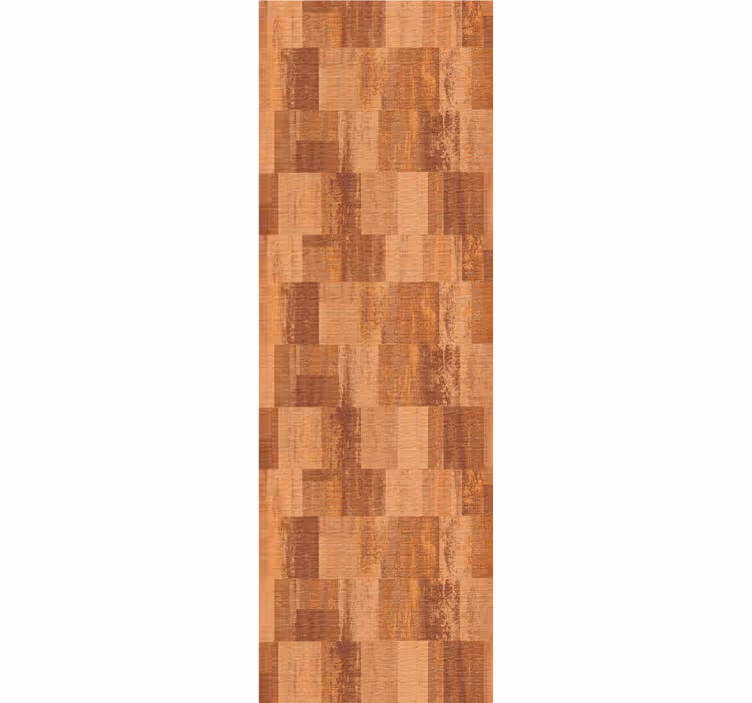 Dining room blind in terracotta squares pattern - TenStickers