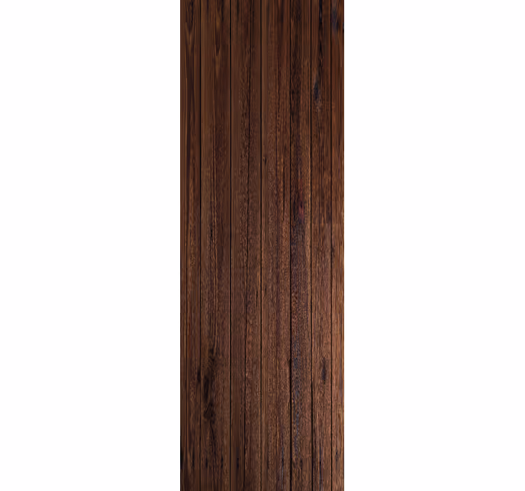 Dining room blind in dark brown rustic wood - TenStickers