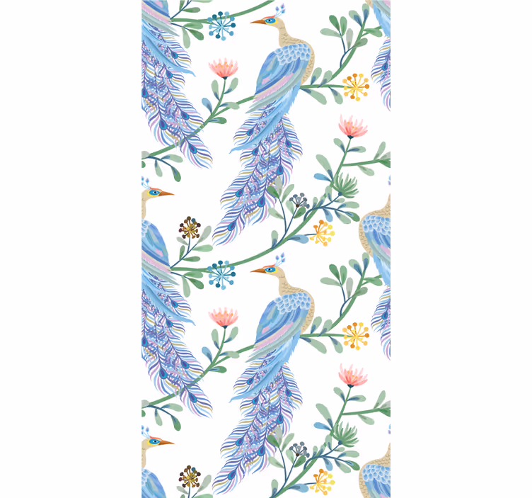 Dining room blind birds of paradise - TenStickers