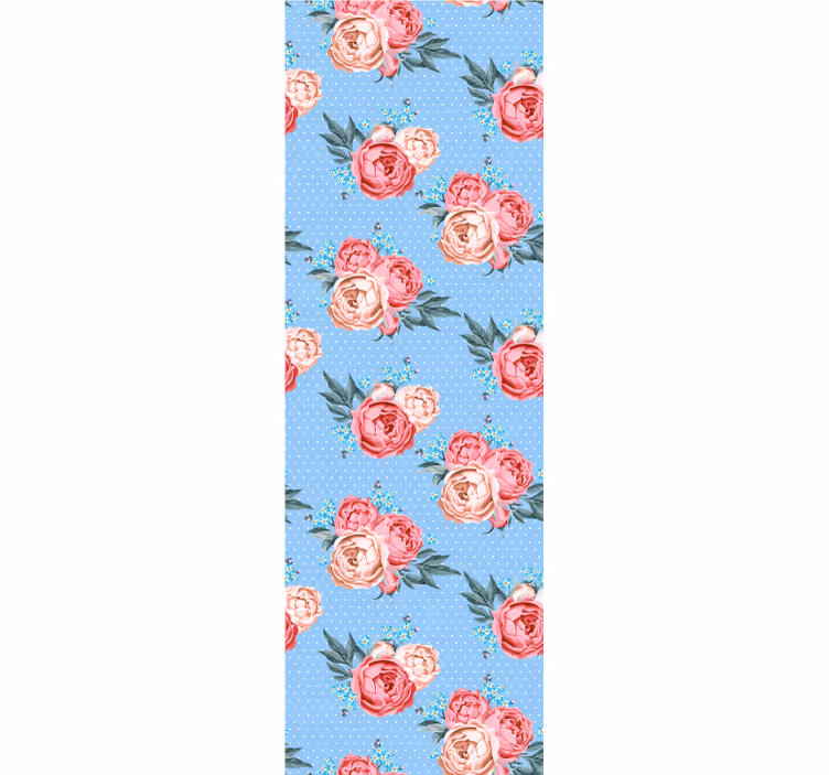 Shabby chic polka dot vector dining room blind - TenStickers
