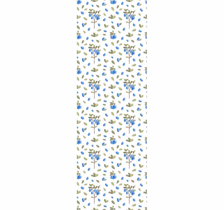 Dining room blind with floral botanical watercolor pattern - TenStickers