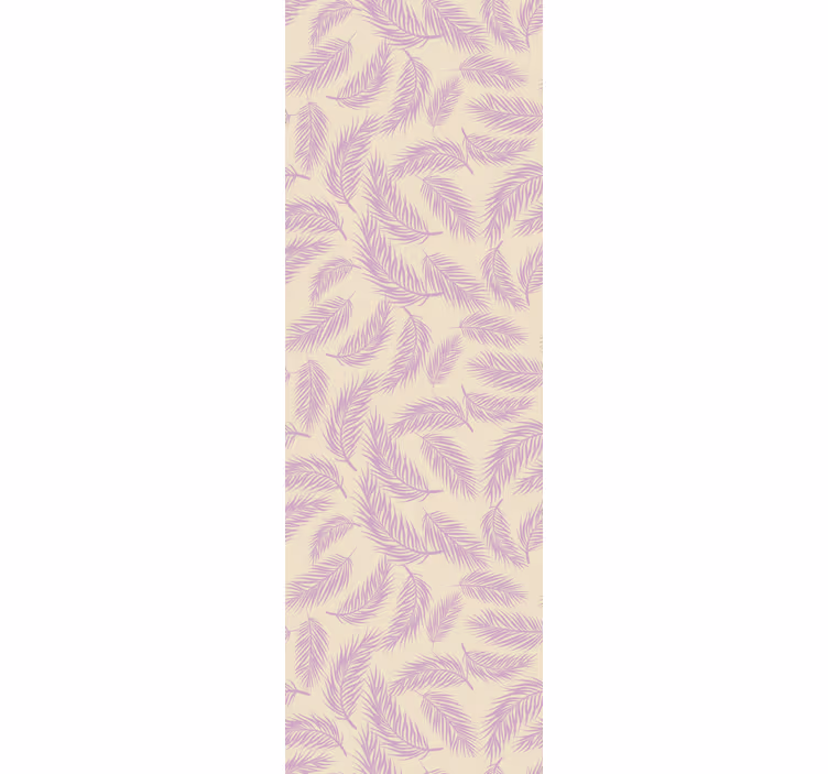 Dining room blind in pink and beige tropical print - TenStickers