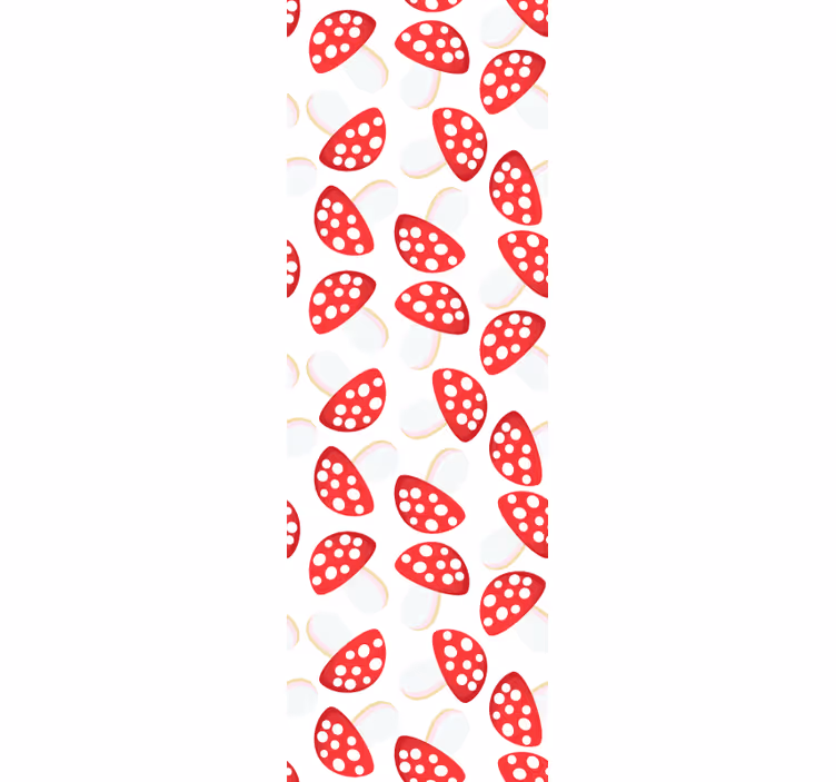 Dining room blind classical mushrooms on white - TenStickers