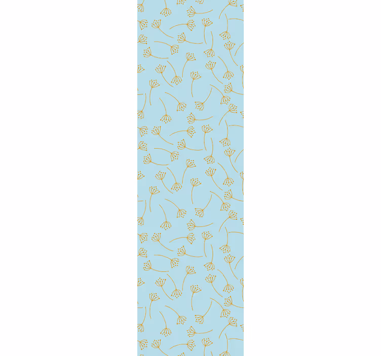 Dining room blind blue nordic plants - TenStickers
