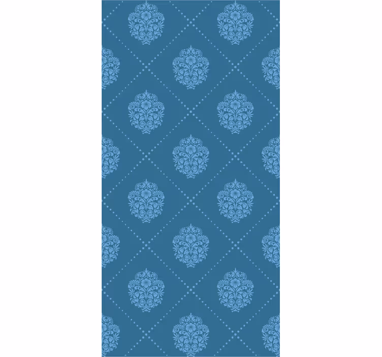 Dining room blind floral diamond design - TenStickers