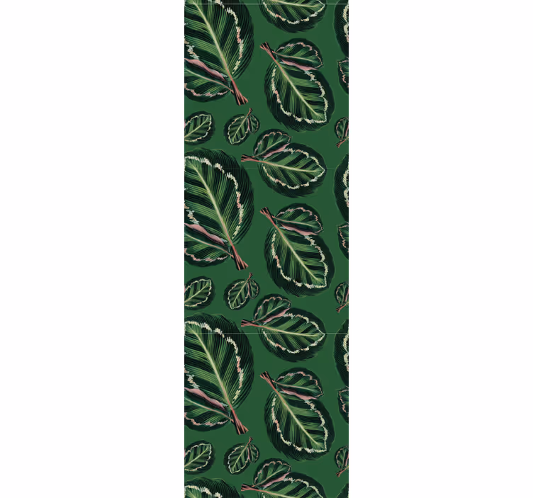 Green maranta dining room blind - TenStickers