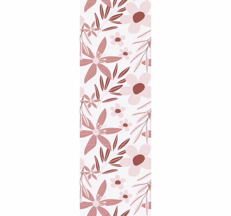 Pink daisy flowers dining room blind - TenStickers