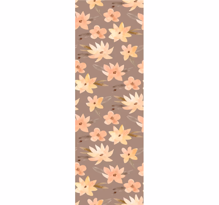 Dining room blind aquarella floral pastels - TenStickers