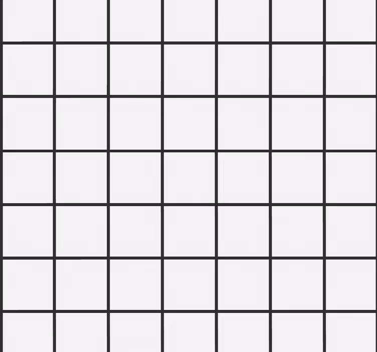 Dining room blind with irregular checkboard design - TenStickers
