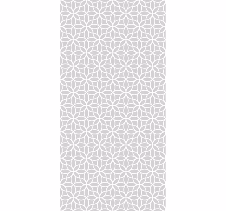 Dining room blind in gray and white modern pattern - TenStickers