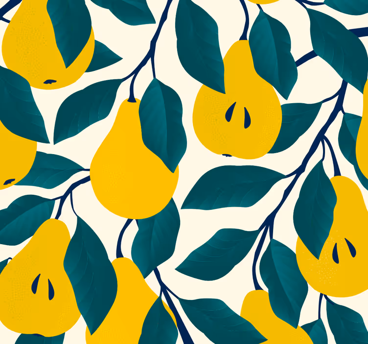 Dining room blind green trees - TenStickers