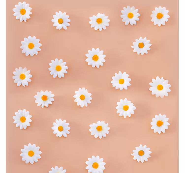 Dining room blind with modern daisy pattern - TenStickers